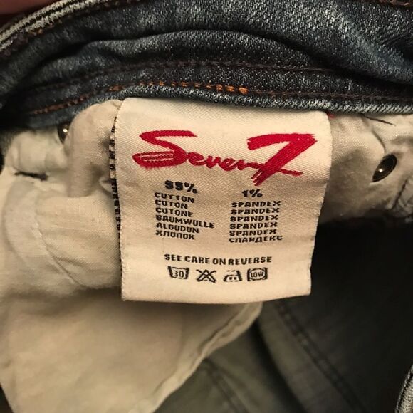 Distressed Seven7 Skinny Jeans Sz 2 - Picture 8 of 8